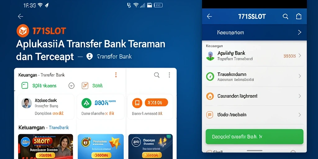 Antarmuka aplikasi 171SLOT yang sederhana dan efisien untuk transfer bank.