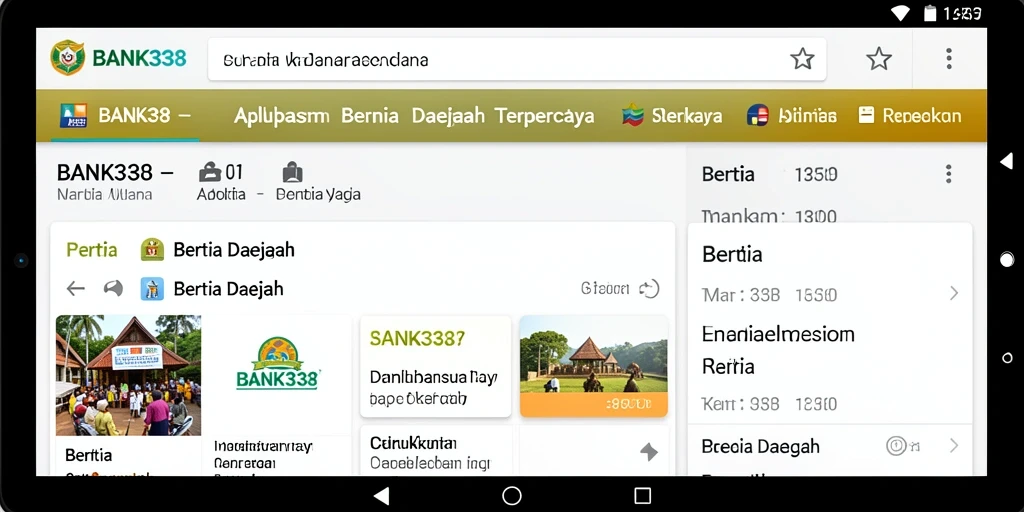 Antarmuka BANK338 menampilkan berita terkini dari berbagai daerah.
