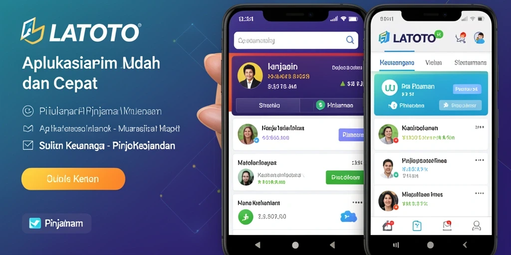 Antarmuka pengguna LATOTO yang intuitif dan mudah digunakan untuk pengajuan pinjaman.