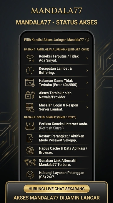 Tampilan link alternatif mandala77